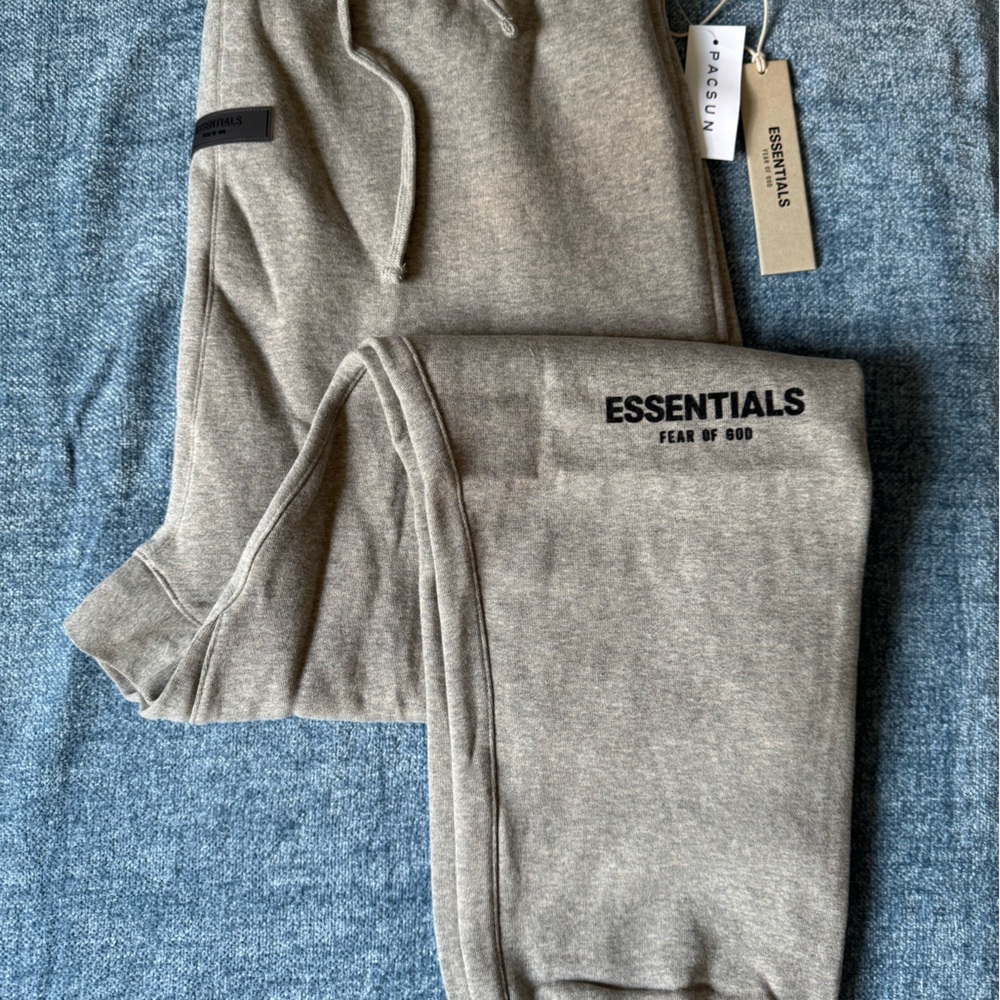 Fear of God Essentials Jogger Sweatpants Dark Oatmeal Grey XXL NWT